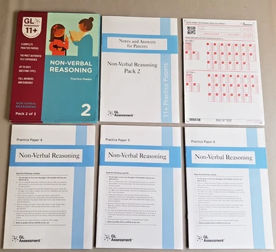 GL Assessment 11+ Practice Papers Non-verbal R Pack 2 (papers 4,5,6) RRP £14.70 - Image 1 of 2