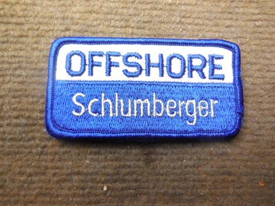 Vintage Schlumberger Offshore Cloth Patch Oil Field Service - Image 1 of 2