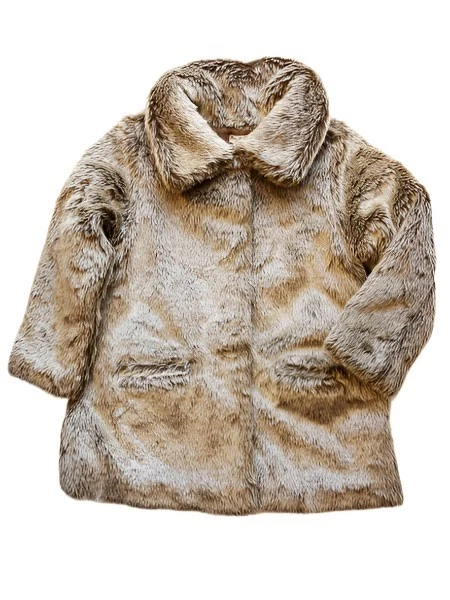 Abrigo de piel sintética para niñas de Elena et Lena talla 4 invierno nuevo con etiquetas Foto 1 de 3