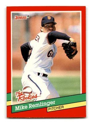 Mike Remlinger 1991 Donruss The Rookies #37 San Francisco Giants Mint - Image 1 of 2