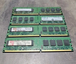 Job Lot x 4 1gb Desktop Memory 2Rx8 PC2 5300U, 128mx64 DDR2, 6400U - Picture 1 of 6