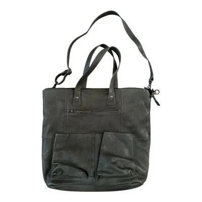 R.P.S. Tijeras de Papel Rock Bolso de Cuero Verde Ejército Bolso Hobo de Hombro Cartera Foto 1 de 4