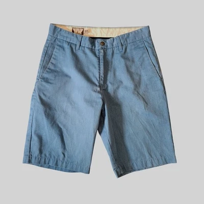 Volcom Chino Short Mens Size 31 Blue Polyester Cotton Blend - Image 1 of 4