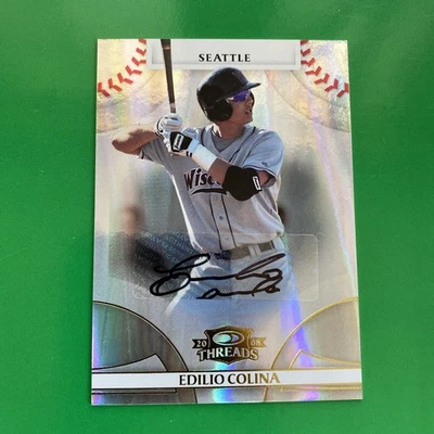 Edilio Colina 2008 Donruss Threads Rookie Auto Card #68 LTD #378/975 - Image 1 of 3