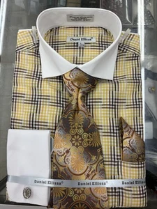 Beautiful Dress Shirts for Men with Tie,Hanky & Cufflinks - Picture 1 of 3