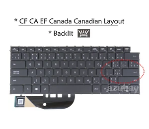 Canadian Keyboard For DELL Precision 5550 5560 5570 5750 5760 5770 CXWG7 Backlit - Picture 1 of 8