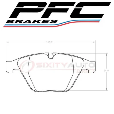PFC Brakes Front Disc Brake Pad Set for 2004-2006 BMW 760i - Braking xh - Image 1 of 4