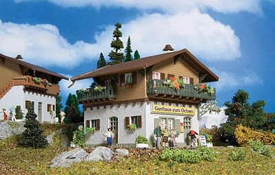 Vollmer 43838 HO Scale Restaurant "Gasthhaus zum Ochsen" -- Kit - Image 1 of 1