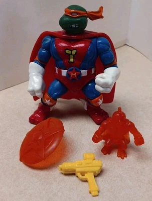 TMNT Teenage Mutant Ninja Turtles Sewer Heroes Super Mike Orange 1993 Foto 1 de 4