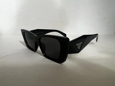 Prada PR 08YS Women's Sunglasses - Black/Dark Grey (1AB5S0) - Image 1 of 3