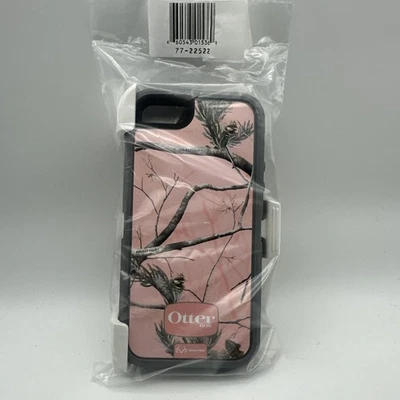 OtterBox Defender 苹果 iPhone 5 / 5s / SE(第 1 代)保护壳 粉色迷彩 – 全新 散装 — 第 1/2 张图片