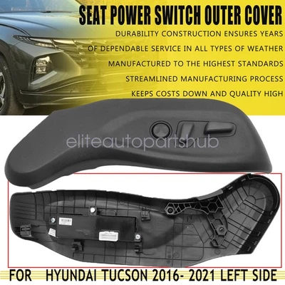Cubierta exterior interruptor eléctrico asiento izquierdo hyundai tucson 2016-2021 88170-d3510-try Foto 1 de 4