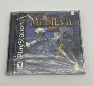 MediEvil II (PS1 Sony PlayStation 1 2000) CIB Black Label Factory Sealed - Flaws - Picture 1 of 13