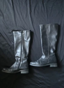 Italian Shoemaker Women's Black Tall Boot Size 6 Made In Italy - Picture 1 of 5