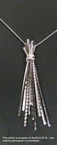 DAVID YURMAN HALSKETTE STERLINGSILBER & DIAMANTEN - Bild 1 von 7