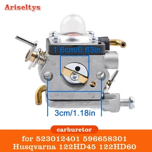 Carburador cortacésped jardín 122HD45 523012401 596658301 Husqvarna 122HD60  - Imagen 1 de 6