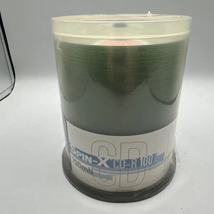Spin-X CD-R 32X 80 Min 700mb ** 100 Pack ** blank media compact disc CDR Spindle - Picture 1 of 5