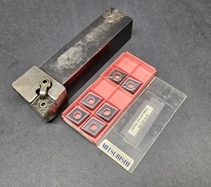 Carbaloy 1½" Indexable Tool Holder & NEW CNMG 643 Inserts MCLNR-24-6E Machinist - Picture 1 of 8