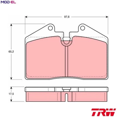 JUEGO PASTILLAS FRENO DISCO GDB379 PARA FERRARI MONDIAL/Convertible 456/GT/GTA 3.5L Foto 1 de 4