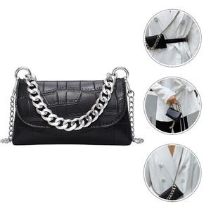 1pc PU Bag Fashionable Chain PU Bag Crossbody Fashionable Chain Bag - Picture 1 of 12