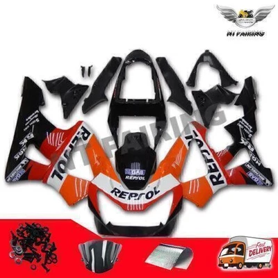 MSD Injection Mold Fairing Orange Kit Fit for Honda 2000-2001 CBR900RR 929 d029 - Image 1 of 4