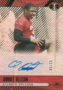 2019 Illusions QADREE OLLISON Autograph RC Auto Rookie Signs Falcons Green /99 - Picture 1 of 1