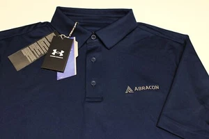 MAGLIA DA GOLF UNDER ARMOUR POLY SPANDEX--M--LOGO ABRACON--MAI INDOSSATA!!--NUOVA!!ETICHETTE!! - Foto 1 di 2