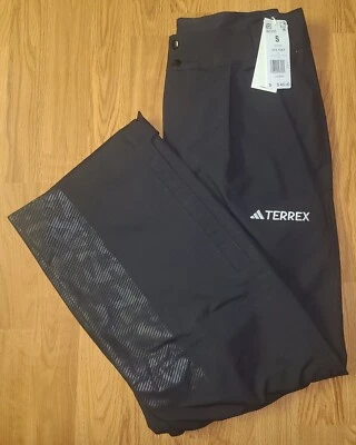 $400 Adidas Terrex Techrock 3L альпийский мужской маленький черный снег лыж брюки IB1203 новый с Ярлыками - Изображение 1 из 3