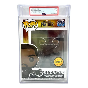 PSA 9 MINT Funko Pop Marvel #335 Black Panther Chase - Picture 1 of 6