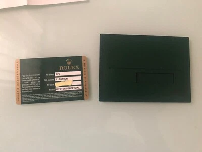 Rolex Certificato Garanzia Card Ref. 116610LN  Submariner Original - Immagine 1 di 4