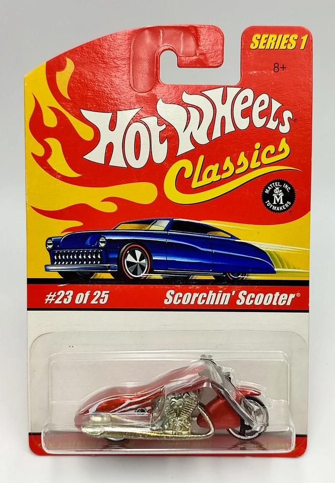 ★ SCORCHIN' SCOOTER - HOT WHEELS CLASSICS SERIES 1 - ORANGE - 2005 - H7088 - Photo 1/1