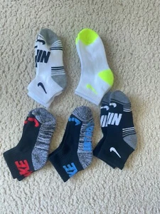 NIKE Everyday Kids Training 5-Pack Crew Socks Dri-Fit 4Y-6Y - Picture 1 of 5
