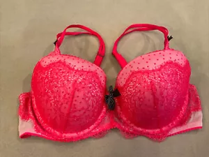 Sujetador Victoria’s Secret 36C Muy Sexy Balconette Rosa Encaje - Imagen 1 de 3