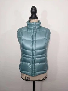 Eddie Bauer Premium Goose Down Quilted Puffer Vest Women's XS Mint Green  - Picture 1 of 11