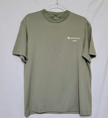 Girl Scouts Leader Light Green Short Sleeve T Shirt Unisex Size M Made In USA  - Image 1 of 4