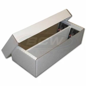 BCW 1600ct Card Storage Shoe Box Cardboard (Fits Toploaders & Magnetics) - Picture 1 of 3