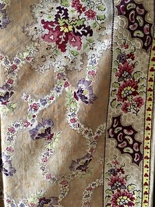 Antigua bufanda para pañuelo de tela provenzal floral provenzal francesa de 1830 ~rara - Imagen 1 de 9