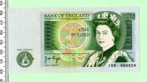 1978 J. B. PAGE GENUINE UNCIRCULATED GREEN POUND NOTE (941) - Picture 1 of 2