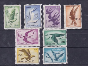 (turkey)1959 Sc C31/8 birds,set MNH u487 - Picture 1 of 3