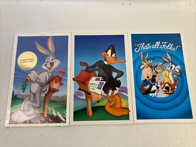 Bugs Bunny Daffy Duck & That’s All Folks Post Card Book Packs of 10 USPS New - Image 1 of 4