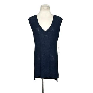 Cyrus navy blue sleeveless knit top vest size M - Picture 1 of 14