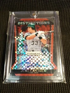 NEW! ©2015 PANINI No. 2 Jose Canseco SIGNATURE DISTINCTIONS Prizum DIE CUT 30/49 - Picture 1 of 6