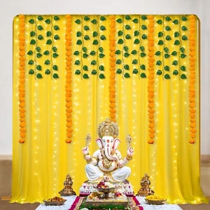 Backdrop for Decoration with Led Light, Hangings | Haldi Decoration Items - Picture 1 of 9