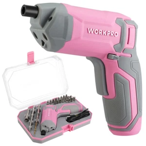 Juego de destornilladores inalámbricos WORKPRO 3,6 V destornilladores excéntricos recargables 24 bits - Imagen 1 de 9