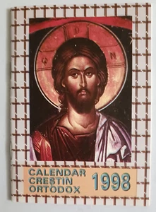 1998 Calendar Crestin Ortodox/Orthodox Christian-Alba Iulia Diocese Romanian - Bild 1 von 1