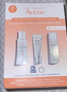 Avene Hypersensitive Skin Routine Cleanse, Treat & Soothe, New