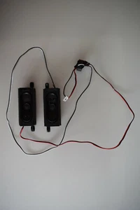 Cello C4020DVB/ZBVD0204 Pair Speakers 8 Ohm 10 Watt XT3080-3AX D Y  & Leads - Picture 1 of 6