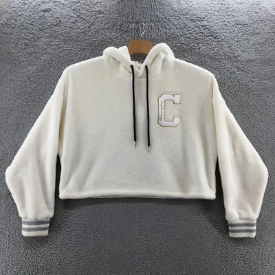 Champion Sudadera con Capucha y Sudadera de Vellón Recortada para Mujer L Blanca Con Capucha Manga Larga Foto 1 de 4