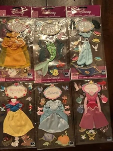Disney EKSuccess Princesses 3D Scrapbook Stickers Set Of 6 Packages - Picture 1 of 8