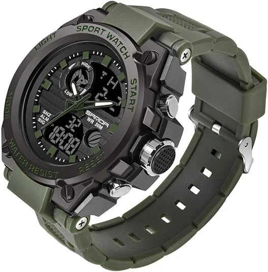 RELOJ PULSERA SANDA Hombre Impermeable Digital Deportes Militar Táctico Retroiluminación 53mm Foto 1 de 4